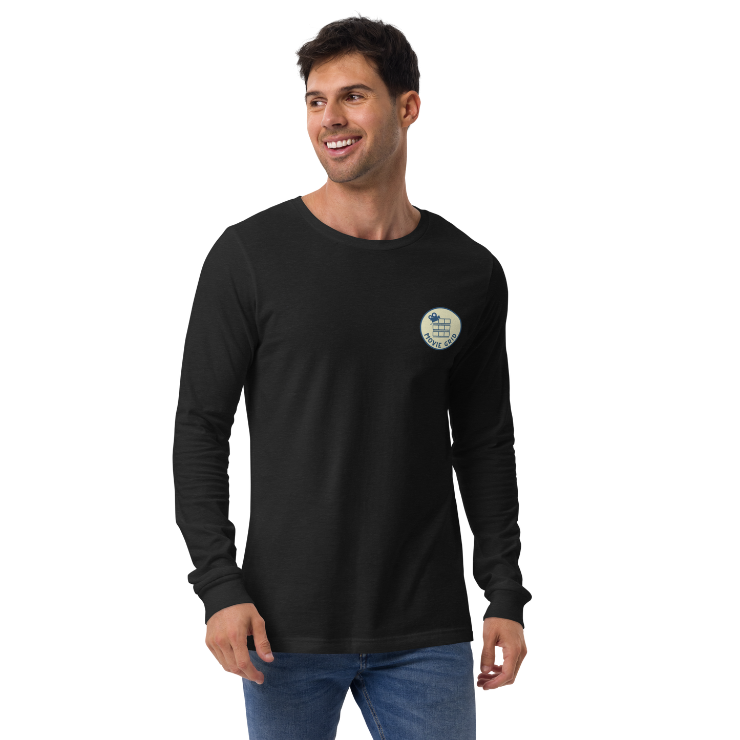 Long Sleeve Movie Grid Logo