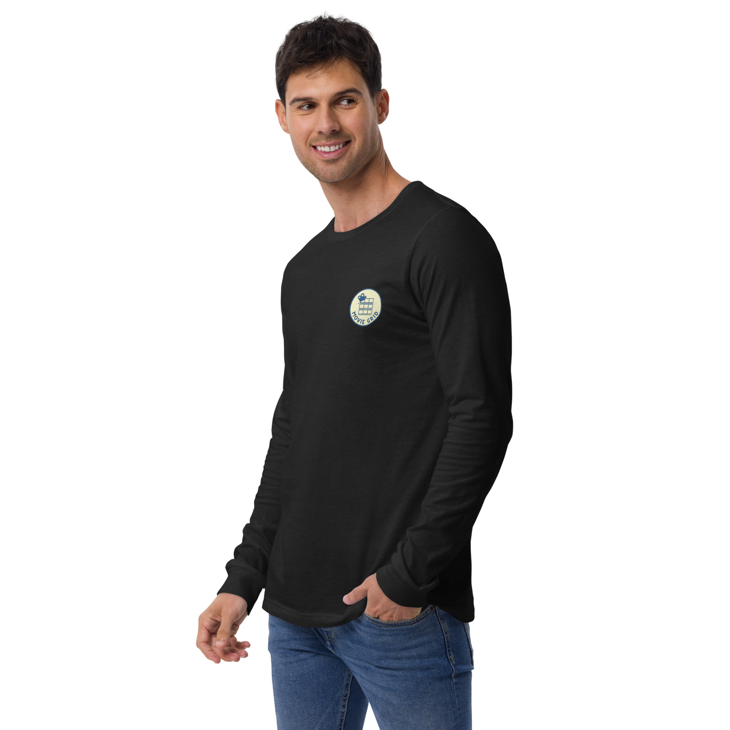 Long Sleeve Movie Grid Logo